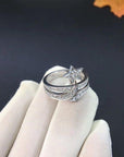 COMETE SILVER RING DIAMOND