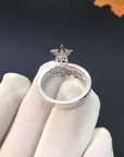 COMETE SILVER RING DIAMOND