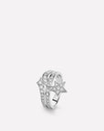 COMETE SILVER RING DIAMOND