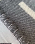 HM Avalon Throw Blanket Ecru Gris Wool Cashmere