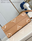 Onthego Pm 25 Brown Beige Monogram Empreinte Calfskin