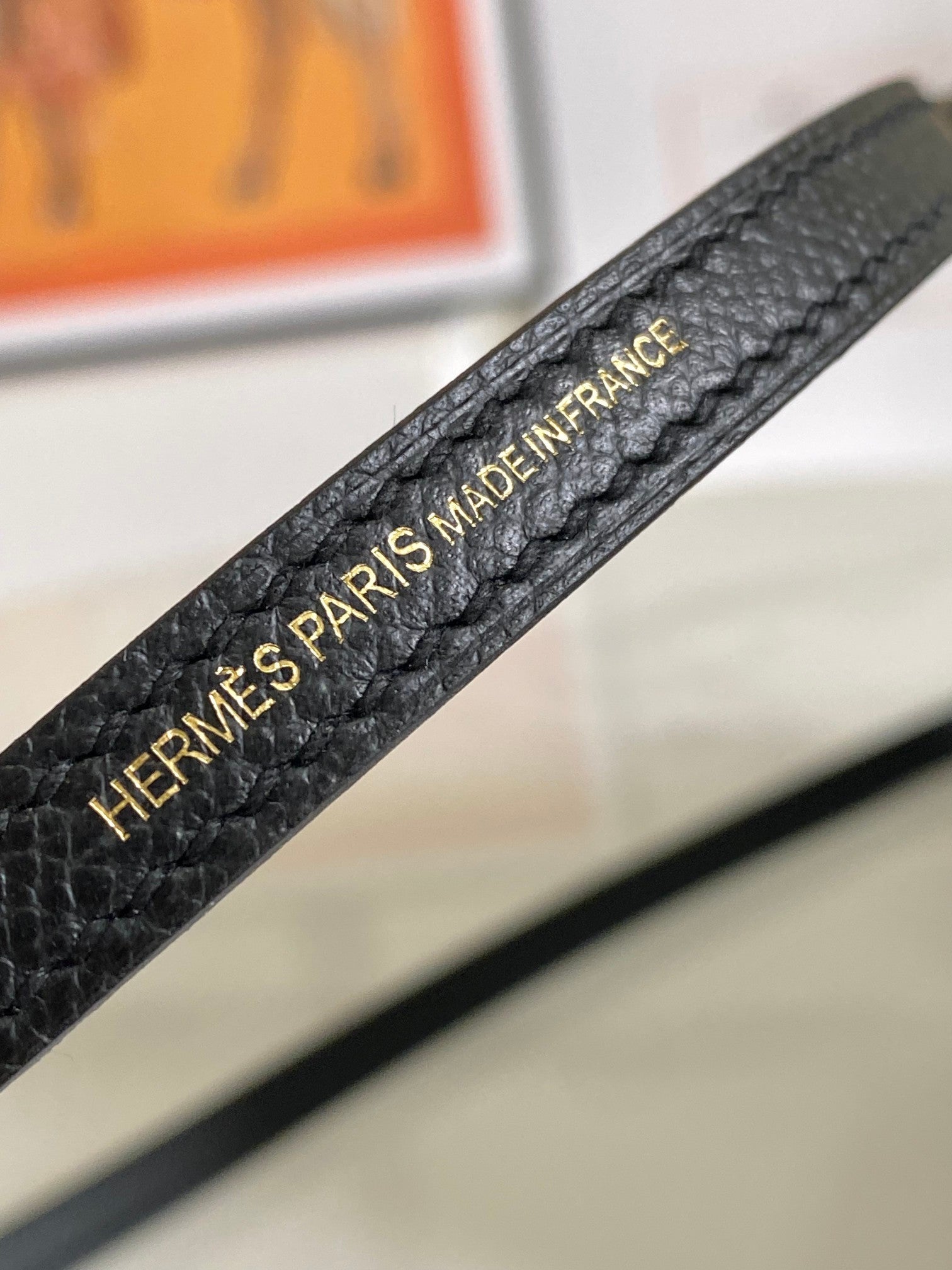HM Mini Kelly 19cm Black Epsom Gold Hardware