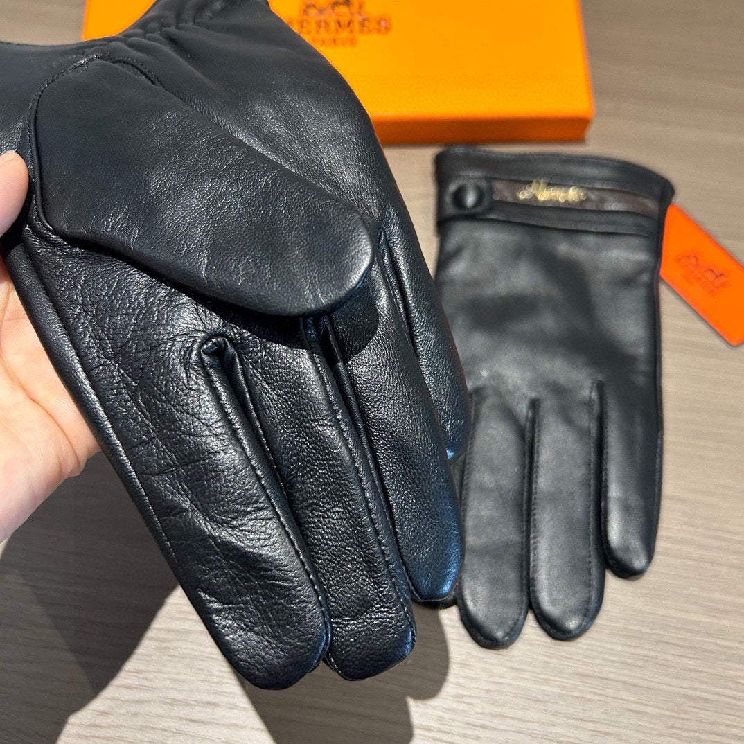 HM Glove Black Lambskin 432640