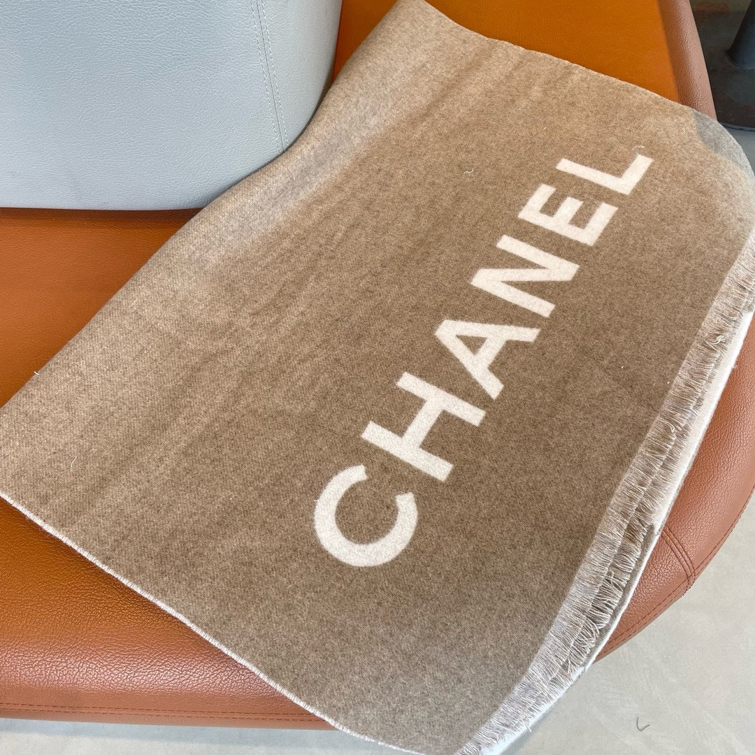 CC Scarf 200 CM In Brown Mix White Cashmere  422792