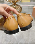 Miu 25C Loafers Caramel Cowhide 235303