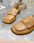 Miu 25C Loafers Caramel Cowhide 235303