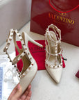 Valentino Rockstud Caged Pump Leather