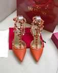 Valentino Rockstud Caged Pump Leather