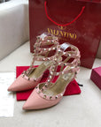 Valentino Rockstud Caged Pump Leather
