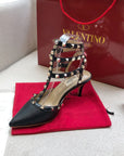 Valentino Rockstud Caged Pump Leather
