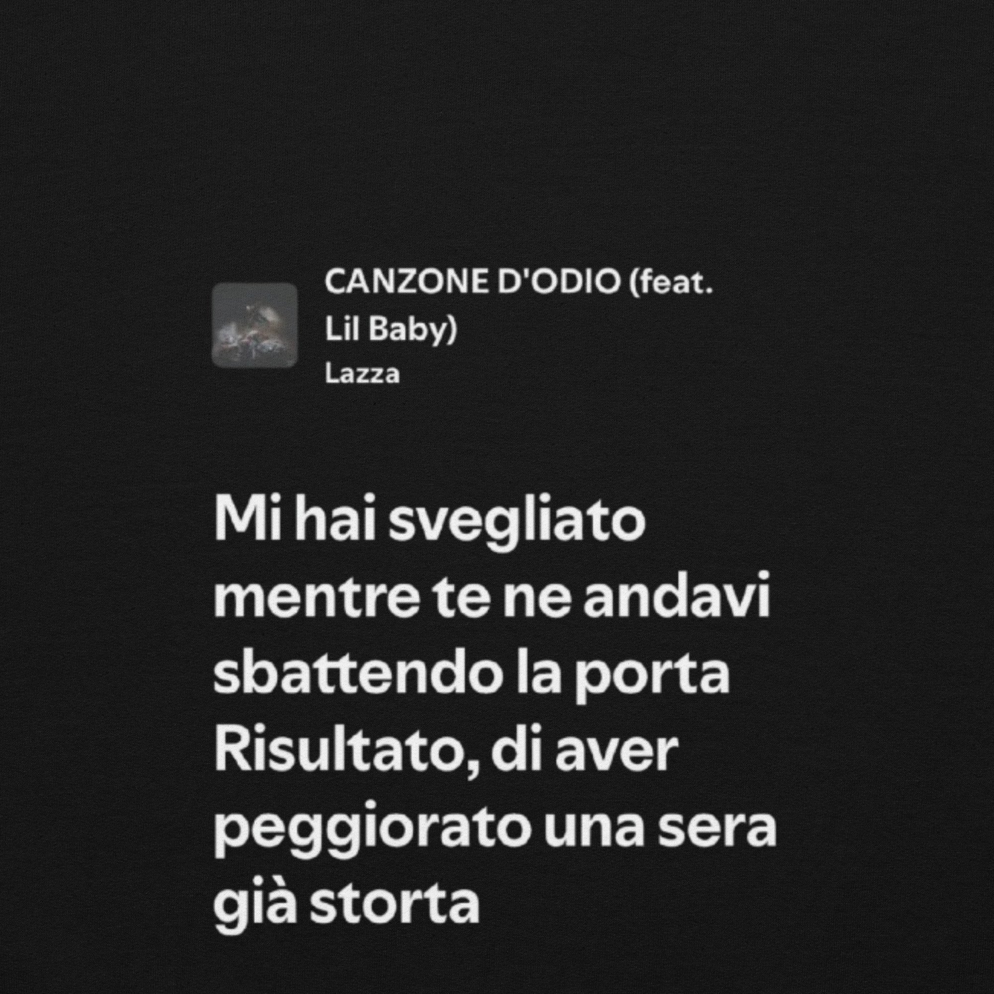LAZZA - CANZONE D'ODIO - RISULTATO DI AVER PEGGIORATO UNA SERATA GIÀ STORTA