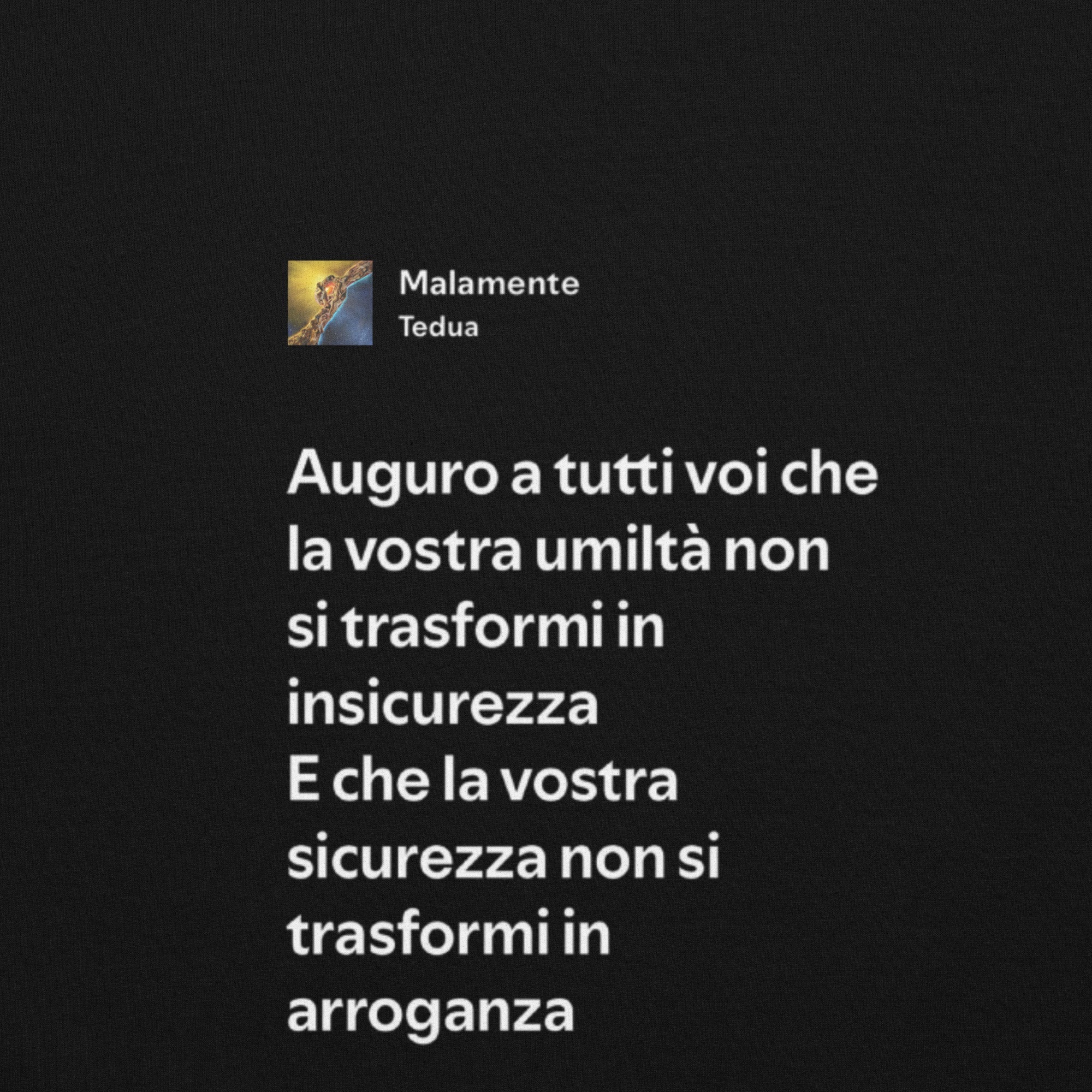 TEDUA - MALAMENTE - AUGURO A TUTTI VOI