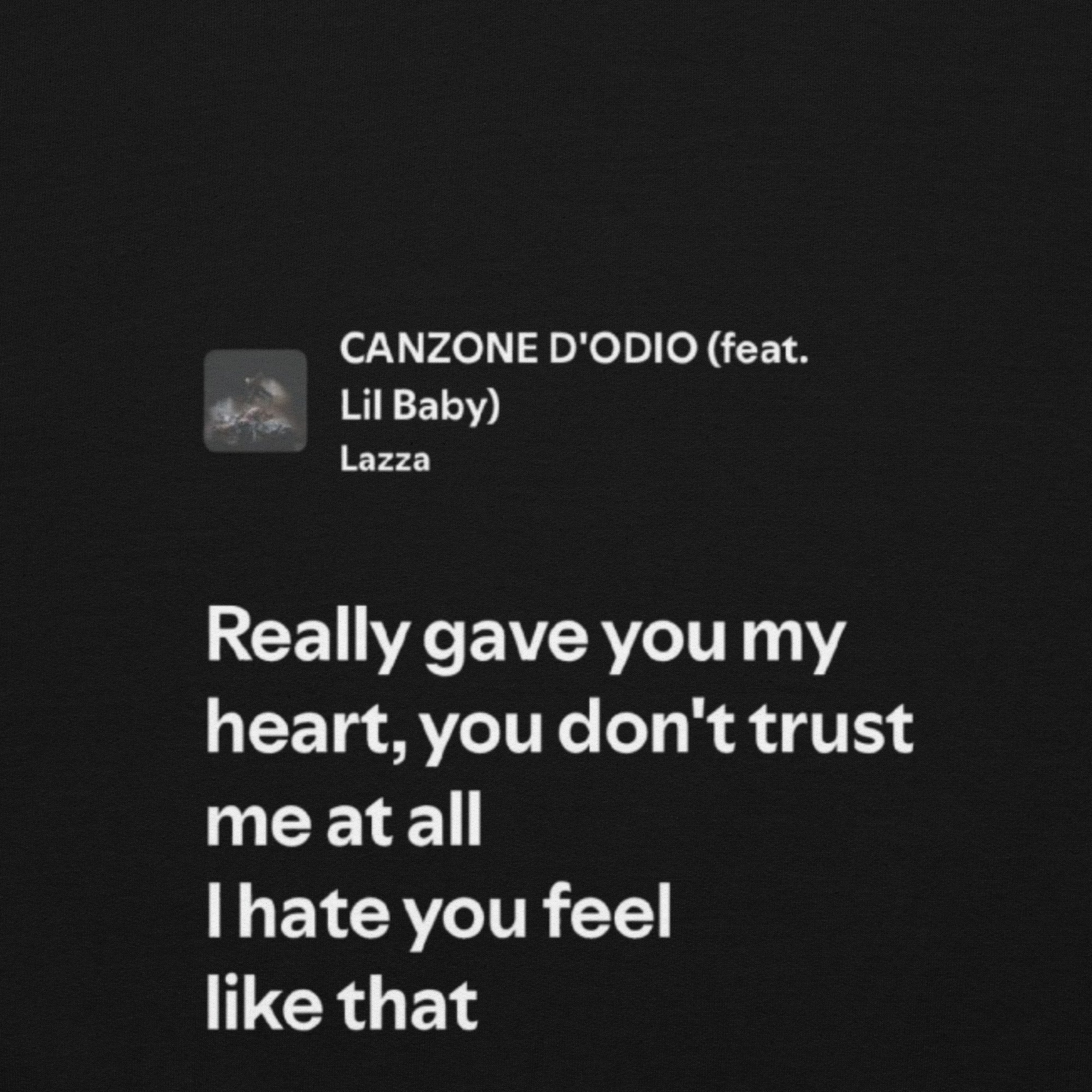 LAZZA - CANZONE D'ODIO - I HATE YOU FEEL LIKE THAT
