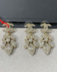 CHANE SMALL FRAGRANCE WHEAT GOLD DIAMOND EARRINGS
