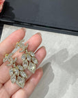 CHANE SMALL FRAGRANCE WHEAT GOLD DIAMOND EARRINGS